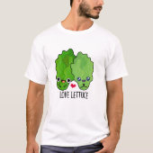 ラブリレタスおもしろいビーゲプン Tシャツ (正面)