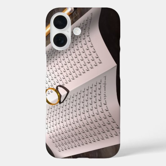 ラブリングハート影 Case-Mate iPhoneケース (裏面)