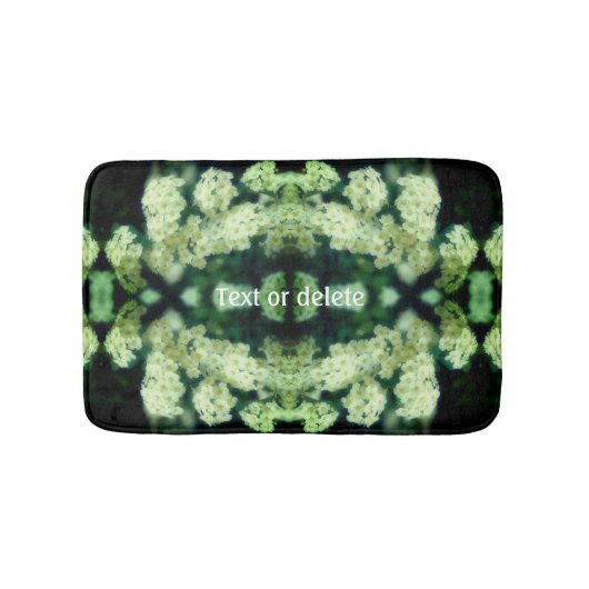 ラブリングワイルドホワイトローズパーソナライズされた抽象芸術 バスマット (正面)