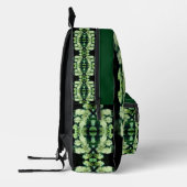 ラブリングワイルドホワイトローズパーソナライズされた抽象芸術 プリントバックパック (左)