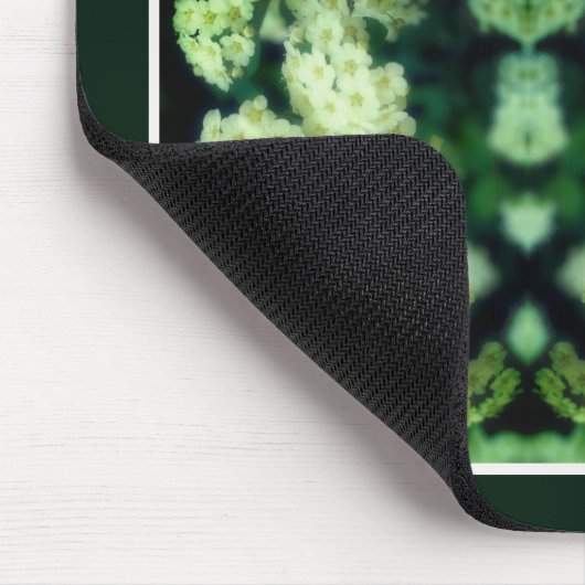 ラブリングワイルドホワイトローズパーソナライズされた抽象芸術 マウスパッド (コーナー)