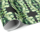 ラブリングワイルドホワイトローズパーソナライズされた ラッピングペーパー (ロールコーナー)