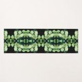 ラブリングワイルドホワイトローゼス抽象芸術 ヨガマット (正面(横))