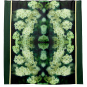 ラブリング野生の白いバラの抽象芸術シャワーカーテン シャワーカーテン (正面)