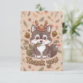 ラブリーお洒落ウルフ サンキューカード (スタンド正面)