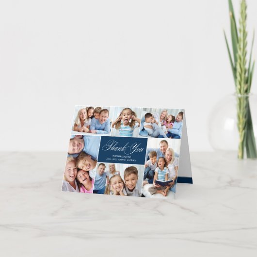 ラブリーなコラージュ感謝カード サンキューカード (正面)