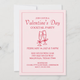 ラブリーなバレンタインデー XOXO ピンク レッド シーズンカード