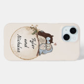 ラブリーなフクロウの名前入りギフト 彼女へのプレゼント Case-Mate iPhoneケース (裏面 (横))