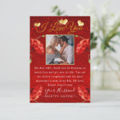 ラブリーな写真で愛を伝える記念日カード 妻へ サンキューカード (スタンド正面)