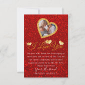 ラブリーな写真で愛を伝える記念日カード 妻へ サンキューカード (正面)