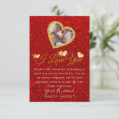 ラブリーな写真で愛を伝える記念日カード 妻へ サンキューカード (スタンド正面)