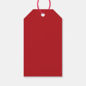 ラブリーな手作りのクリスマスタイポグラフィ ギフトタグ (裏面)