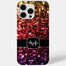 ラブリーな輝きのモノグラム iPhone 15 PRO MAXケース