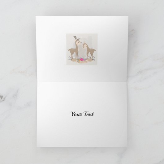 ラブリーな鹿の恋 カード (内部)