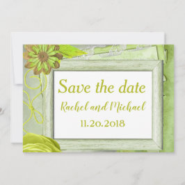 ラブリーなSave the Date フラワー セーブザデート