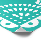 ラブリーアクアパペル結婚ピカドの歓迎サイン ポスター (角)