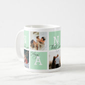 ラブリーアクセブティナニー5フォトライトグリーン コーヒーマグカップ (正面左)