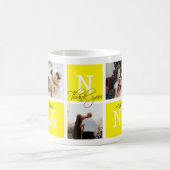 ラブリーアクセブトナニー5フォトコラージュイエロー コーヒーマグカップ (中央)