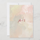 ラブリーアジアテーマのカスタムウェディング招待状 招待状 (裏面)