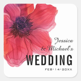 ラブリーアネモネの夢結婚の風景 スクエアシール
