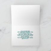 ラブリーアフリカンアメリカンガール誕生日カード カード (内部)