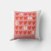 ラブリーアモーアハートピローバレンタインギフト クッション (裏面)