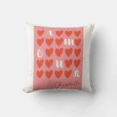 ラブリーアモーアハートピローバレンタインギフト クッション (正面)