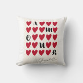 ラブリーアモーアハートピローバレンタインギフト クッション (正面)