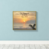 ラブリーアワーズ婚約 キャンバスプリント (インサイチュ (ウッドフロア))