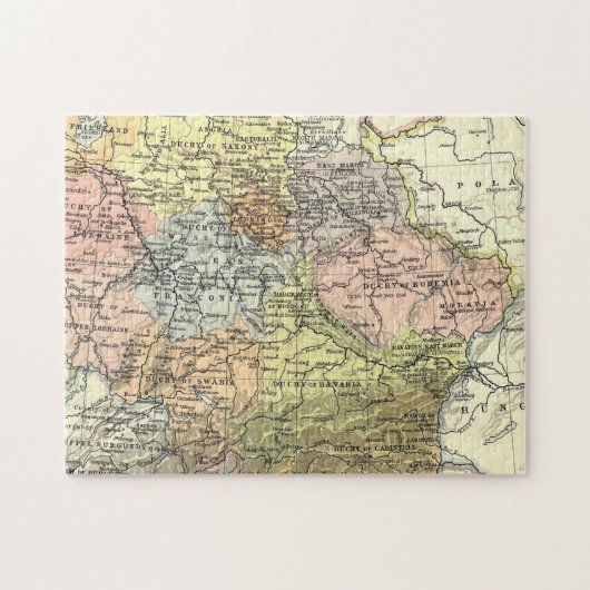 ラブリーアンドアンティークヨーロッパの地図 ジグソーパズル (横)