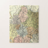 ラブリーアンドアンティークヨーロッパの地図 ジグソーパズル (縦)