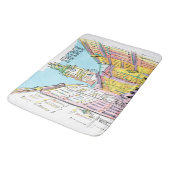 ラブリーアートストックホルムシティスウェーデンウォーターカラーホワイト バスマット (アングル)