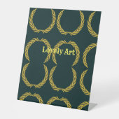 ラブリーアート文字シンボルや象徴ポスター台座サイン 台座サイン (正面)