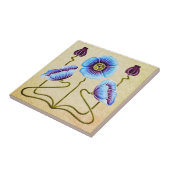 ラブリーアールヌーボーフローラオンストーン タイル (側面)