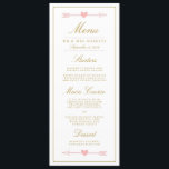 ラブリーア結婚ローズのディナーメニュー/赤面&金ゴールド メニュー<br><div class="desc">ラブリーア結婚ローズのディナーメニュー/赤面&金ゴールド</div>