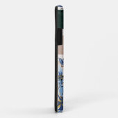 ラブリーイニシャル水彩フローラとストライプ Case-Mate iPhoneケース (裏面/右)