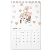 ラブリーイラストズスウィートカスタム カレンダー (2月 2027)