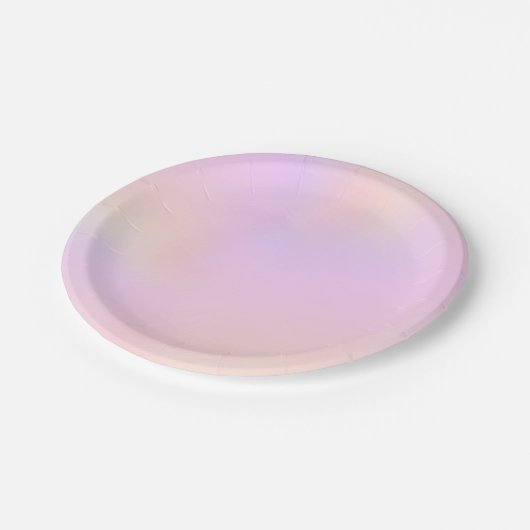 ラブリーインターウィーブドシェードオブパステル ペーパープレート (アングル)