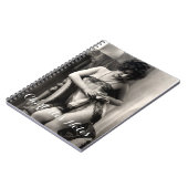 ラブリーインレースセクシーウーマンランジェリーヴィンテージピンアップ ノートブック (左側)