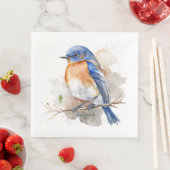 ラブリーイースタンブルーバードオレンジブルーウォーター色 (インサイチュ)