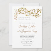 ラブリーウィローユダヤ人ヘブライ語結婚式招待状 招待状 (正面)