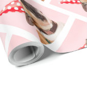 ラブリーウィンターホリデーズペットラバーズドッグフォト ラッピングペーパー (ロールコーナー)