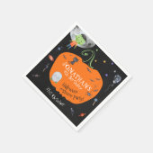 ラブリーウォータカラーハロウィンキッズコスチュームパーティー スタンダードカクテルナプキン (角)