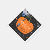 ラブリーウォータカラーハロウィンキッズコスチュームパーティー スタンダードカクテルナプキン (角)