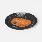 ラブリーウォータカラーハロウィンキッズコスチュームパーティー ペーパープレート (アングル)