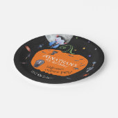 ラブリーウォータカラーハロウィンキッズコスチュームパーティー ペーパープレート (アングル)