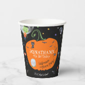 ラブリーウォータカラーハロウィンキッズコスチュームパーティー 紙コップ (正面)