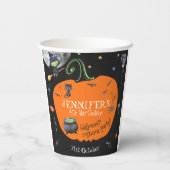 ラブリーウォータカラーハロウィンキッズコスチュームパーティー 紙コップ (裏面)