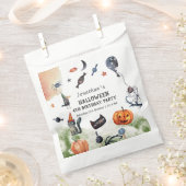 ラブリーウォータカラー子供の誕生日ハロウィーン フェイバーバッグ (クリップ留めされた状態)