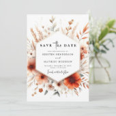 ラブリーウォーターカラーテラコッタ結婚ズ セーブザデート (スタンド正面)